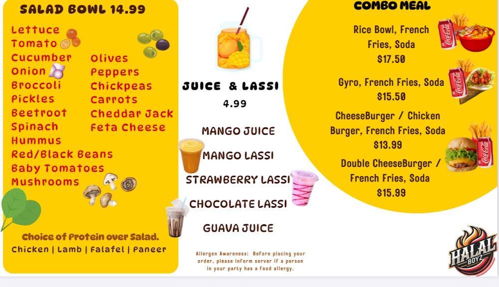 Halal Boyz restaurant Menu image 1