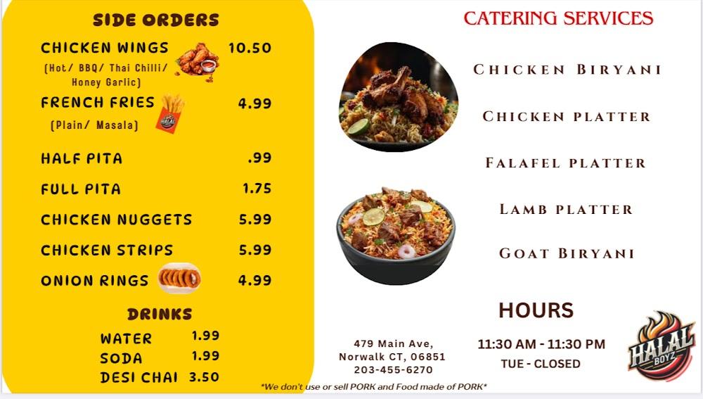 Halal Boyz restaurant Menu image 2