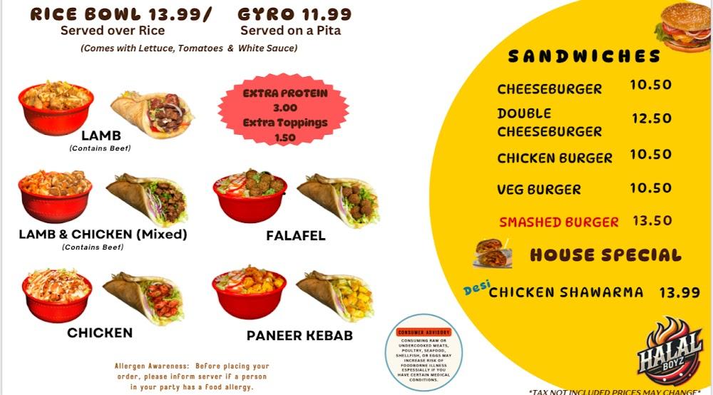 Halal Boyz restaurant Menu image 3